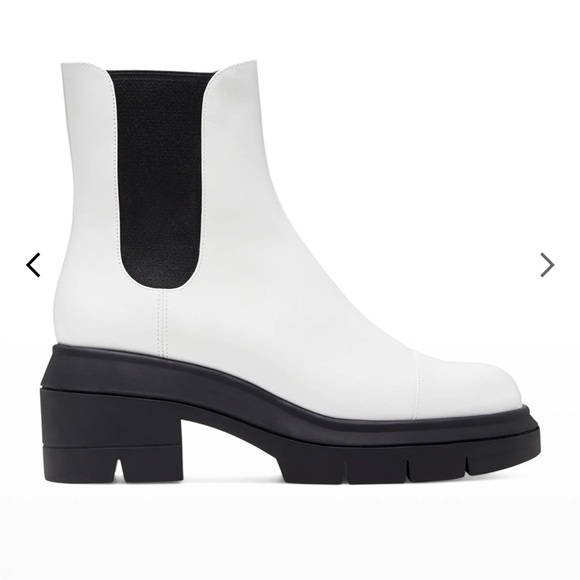 Stuart Weitzman Shoes - Stuart Weitzman Chelsea White Boots / Booties